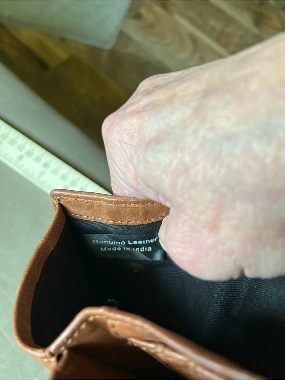 HARBOUR 2nd Distressed Brown Leather Zip Wallet